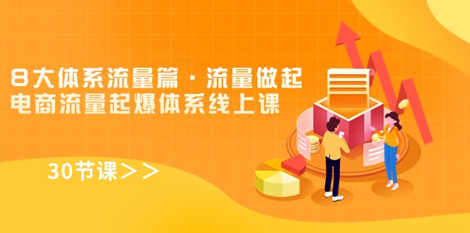 8大体系总流量篇·总流量开始做起，电商流量爆款管理体系线上课（30堂课）-中创网_专注互联网创业,项目资源整合