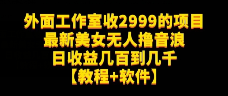 外边个人工作室收2999项目全新漂亮美女没有人撸抖币日盈利几百到几千【实例教程 手机软件】（仅揭密）-中创网_专注互联网创业,项目资源整合