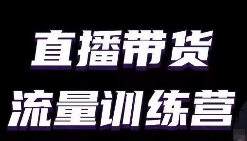 直播带货流量训练营，小白主播必学直播课-中创网_专注互联网创业,项目资源整合
