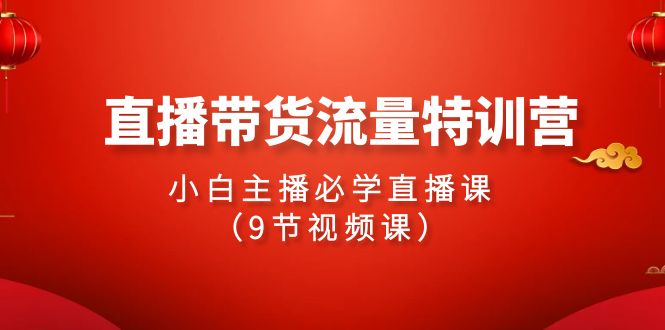 （9592期）2024直播卖货总流量夏令营，新手网络主播必会视频课堂（9节视频课程）-中创网_专注互联网创业,项目资源整合
