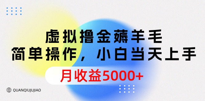 （9864期）虚似撸金撸羊毛，易操作，新手当日入门，月盈利5000-中创网_专注互联网创业,项目资源整合