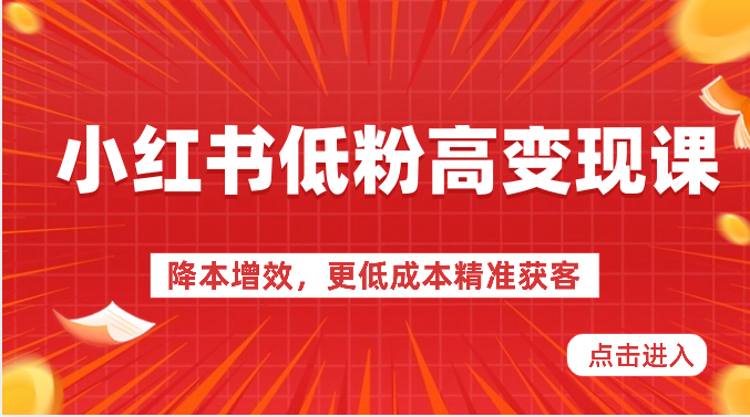 小红书的低筋粉高转现课-降低成本，更低成本营销获客，小红书的必出平台流量登陆密码-中创网_专注互联网创业,项目资源整合
