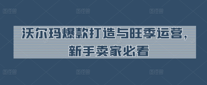 沃尔玛超市爆款打造与高峰期经营，新手卖家必读-中创网_专注互联网创业,项目资源整合