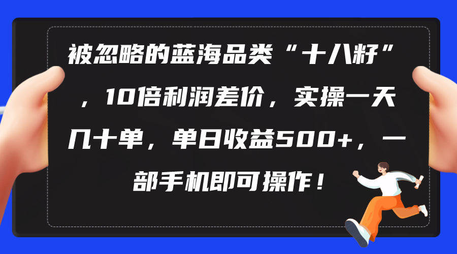 （10696期）被忽视瀚海类目“十八籽”，10倍盈利价格差，实际操作一天几十单 单日盈利500-中创网_专注互联网创业,项目资源整合