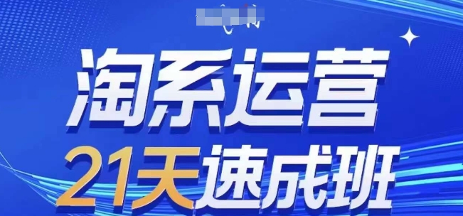淘系运营21天速成班(更新24年5月)，0基础轻松搞定淘系运营，不做假把式-中创网_专注互联网创业,项目资源整合