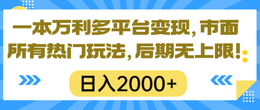 （10311期）一本万利全平台转现，市面上所有的受欢迎游戏玩法，日入2000 ，中后期无限制！-中创网_专注互联网创业,项目资源整合