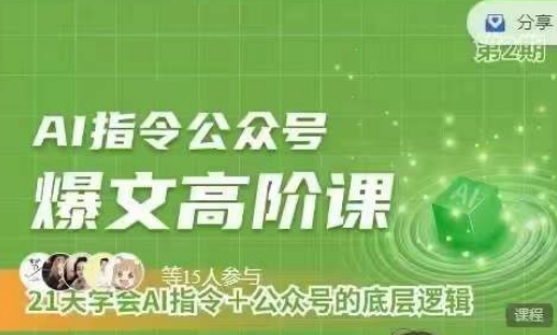 Ai指令公众号高阶课，学会ai指令+公众号的底层逻辑-中创网_专注互联网创业,项目资源整合