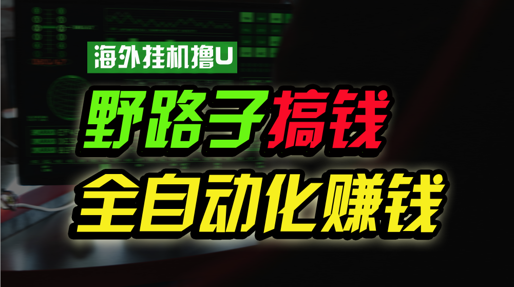 （10366期）国外放置挂机撸U新渠道，日赚8-15美金，全过程无人化，可大批量变大，个人工作室…-中创网_专注互联网创业,项目资源整合
