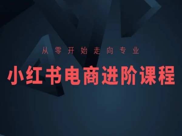 从零开始迈向技术专业，小红书电商升阶课程内容-中创网_专注互联网创业,项目资源整合