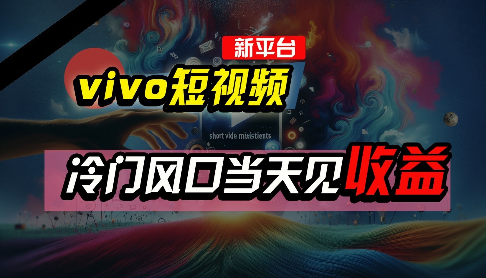 全新升级服务平台vivo小视频，新蓝海AI剪辑没脑子运送，小众出风口当日见盈利，7天玩了2300 了-中创网_专注互联网创业,项目资源整合