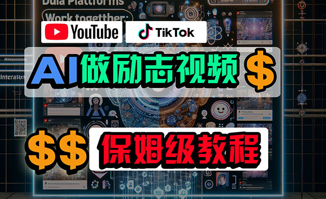（10520期）利用AI制作励志视频，在YouTube和TikTok赚钱，小白可做（附工具）-中创网_专注互联网创业,项目资源整合