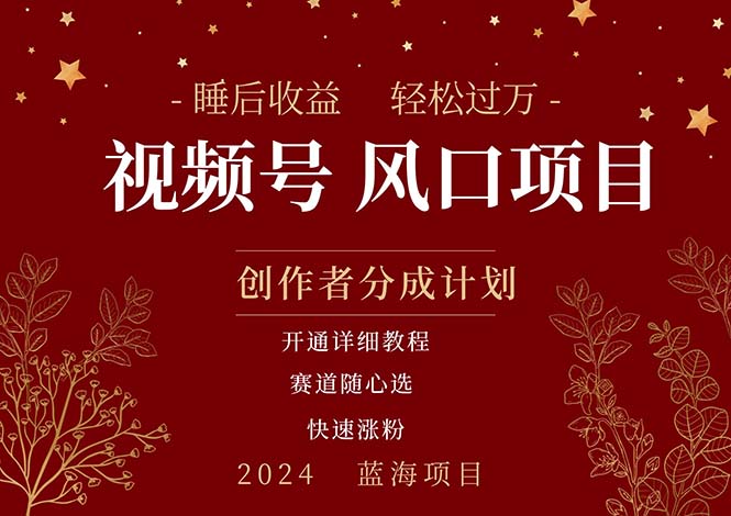 （11331期）拥有睡眠收益的微信视频号大风口项目，轻松月入过万+，多赛道选择，可…-中创网_分享中创网创业资讯_最新网络项目资源-中创网_专注互联网创业,项目资源整合
