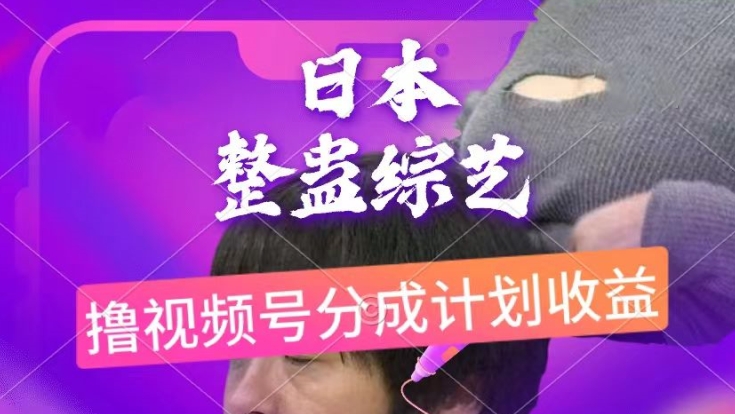 日本搞恶综艺节目，撸视频号分为方案盈利，每天只需一小时，新手入门快速上手-中创网_专注互联网创业,项目资源整合