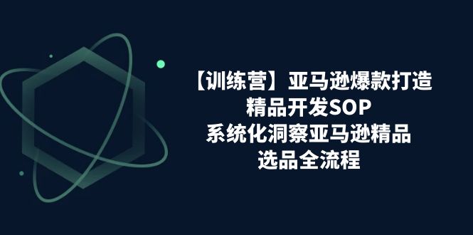 （11210期）【训练营】亚马逊爆款打造之精品开发SOP，系统化洞察亚马逊精品选品全流程-中创网_专注互联网创业,项目资源整合