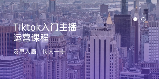 （11045期）Tiktok新手入门主播运营课程内容，尽早进入，快人一步（11节）-中创网_专注互联网创业,项目资源整合