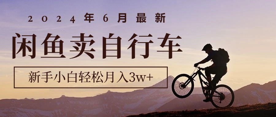 （10915期）2024年6月全新淘宝闲鱼单车，新手入门轻轻松松月收入3w 新项目-中创网_专注互联网创业,项目资源整合