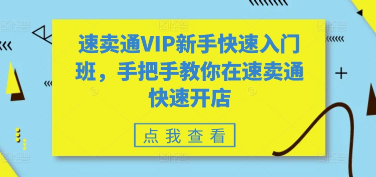 全球速卖通VIP初学者快速上手班，教你如何在全球速卖通迅速开实体店-中创网_专注互联网创业,项目资源整合