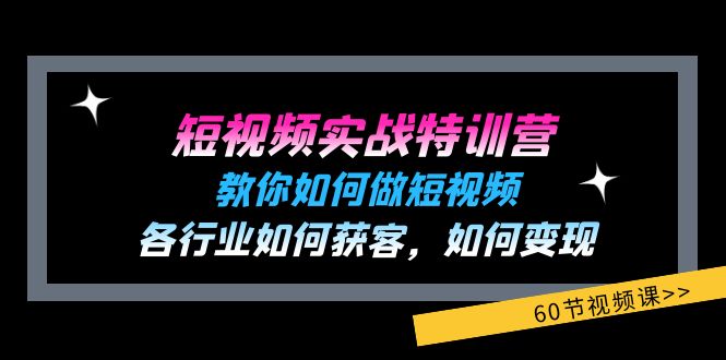 小视频实战演练夏令营：教大家如何做短视频，各个行业如何获客，如何盈利 (60节)-中创网_专注互联网创业,项目资源整合