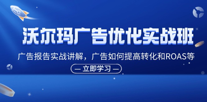 （11847期）沃尔玛超市广告销售实战演练班，广告宣传汇报实战演练解读，广告宣传怎样提高转化ROAS等-皓哥创业笔记