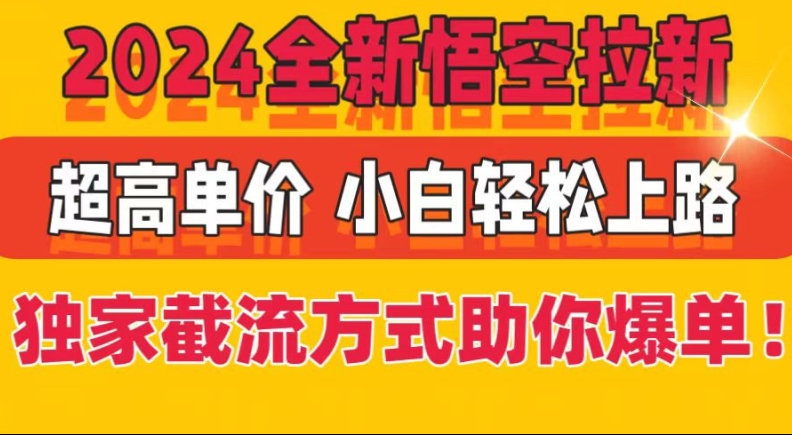 2024全新升级孙悟空引流，极高价格，独家代理截留方法帮助你打造爆款，新手快速上手-中创网_专注互联网创业,项目资源整合