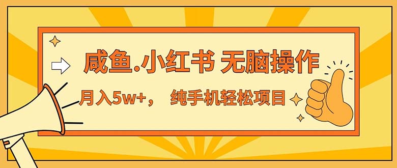 （11524期）2024最赚钱的项目，咸鱼，小红书无脑操作，每单利润500+，轻松月入5万+…-中创网_专注互联网创业,项目资源整合