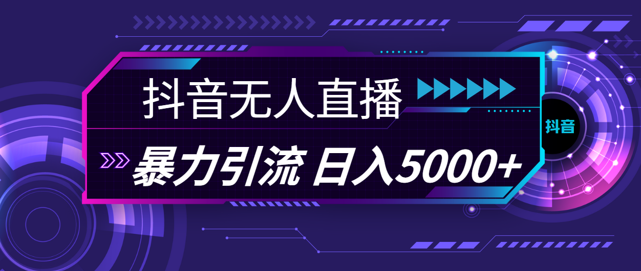 （11709期）抖音无人在线，爆利引流方法，日入5000-中创网_专注互联网创业,项目资源整合