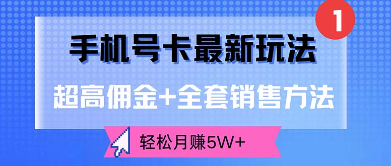 （12375期）手机号卡最新玩法，超高佣金+全套销售方法，轻松月赚5W+-中创网_专注互联网创业,项目资源整合