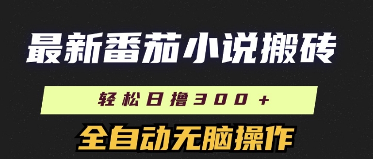 全新番茄小说打金，日撸300 ，自动式实际操作，可引流矩阵变大-中创网_专注互联网创业,项目资源整合