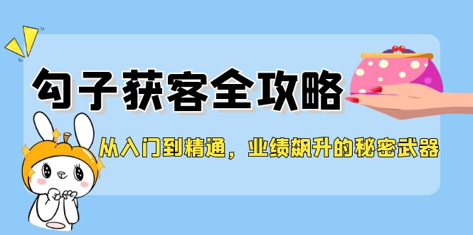 （12247期）从入门到精通，勾子获客全攻略，业绩飙升的秘密武器-中创网_专注互联网创业,项目资源整合