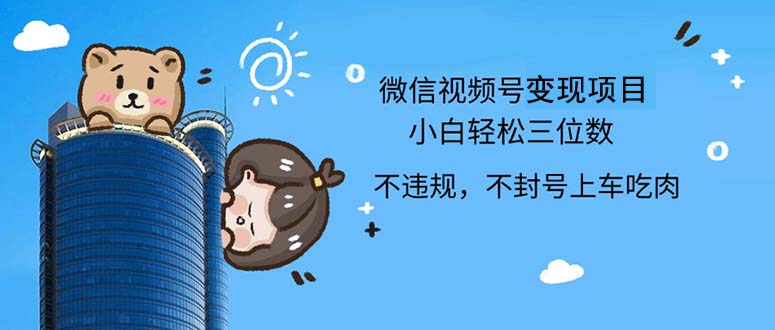 （12660期）2024最新微信视频号，0撸项目，自己玩，小白轻松日入三位数-中创网_专注互联网创业,项目资源整合
