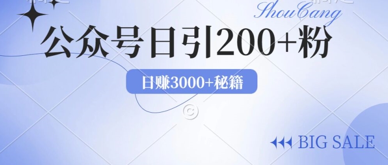 2024年用AI洗稿公众号日引流200+创业粉-中创网_专注互联网创业,项目资源整合
