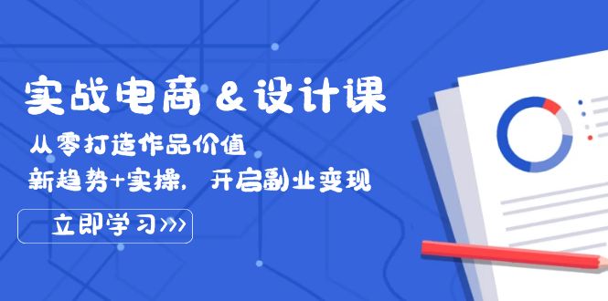 实战电商&设计课， 从零打造作品价值，新趋势+实操，开启副业变现-中创网_专注互联网创业,项目资源整合