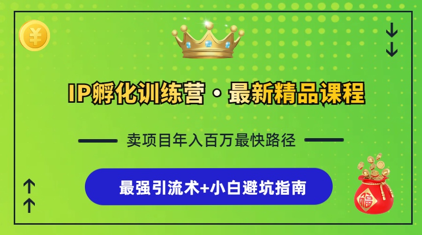 （13055期）IP卵化夏令营，社交电商全过程 最牛引流术 新手避坑指南-中创网_专注互联网创业,项目资源整合