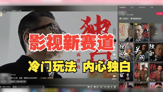 最新影视解说玩法，人物独白，30天涨粉24万+，全流程拆解【揭秘】-中创网_专注互联网创业,项目资源整合