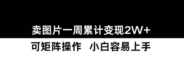 小红书【卖图片】一周累计变现2W+小白易上手-中创网_专注互联网创业,项目资源整合