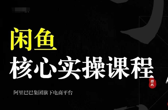 2024闲鱼平台关键实操课程，从起号、选款、公布、市场销售，手把手带你一个出单闲鱼号-中创网_专注互联网创业,项目资源整合