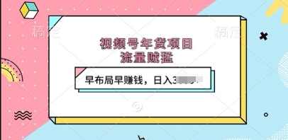 视频号年货项目，流量贼猛，早布局早挣钱，日入上k【揭秘】-中创网_专注互联网创业,项目资源整合