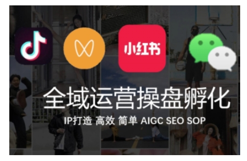全域运营操盘(抖音+私域+小红书)，IP打造高效简单-中创网_专注互联网创业,项目资源整合