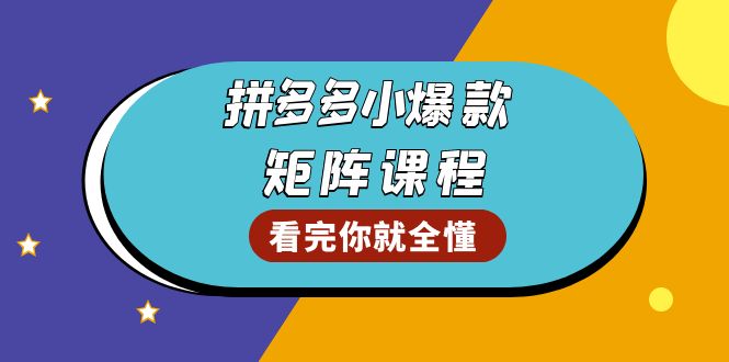 （13699期）拼多多爆款矩阵课程：教你测出店铺爆款，优化销量，提升GMV，打造爆款群-中创网_专注互联网创业,项目资源整合