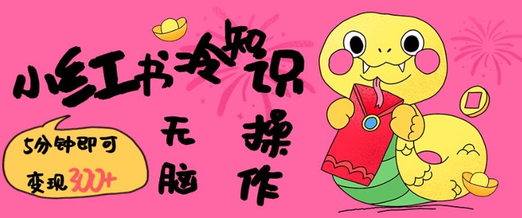 小红书的冷门知识账户，没脑子拷贝，5分钟左右转现3张-中创网_专注互联网创业,项目资源整合