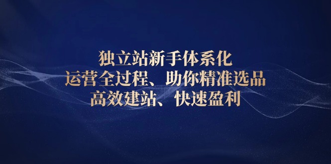 （13914期）独立站新手体系化 运营全过程，助你精准选品、高效建站、快速盈利-中创网_专注互联网创业,项目资源整合