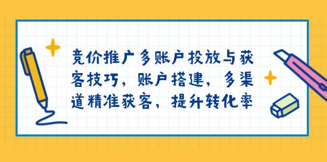 百度竞价推广多帐户推广与拓客方法，帐户构建，多种渠道营销获客，提高转化率-中创网_专注互联网创业,项目资源整合