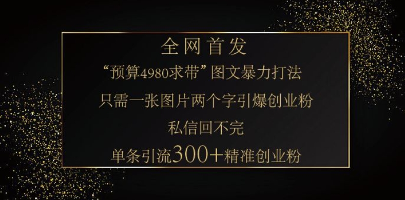 小红书的神奇图片引流法，仅需一张图，就可一条手记凭着这种方法，轻轻松松引流方法 300   精确自主创业粉-中创网_专注互联网创业,项目资源整合