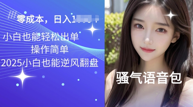 2025骚性导航语音包新项目，零基础小白单日转现好几张-中创网_专注互联网创业,项目资源整合