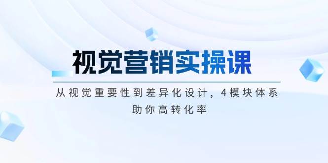 视觉设计实操课, 从视觉必要性到差异化经营, 4控制模块管理体系, 帮助你高转换率-中创网_专注互联网创业,项目资源整合