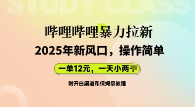 bilbil暴力行为引流：2025年新蓝海，一单12元，一天多张(附开白渠道家庭保姆级实例教程)-中创网_专注互联网创业,项目资源整合