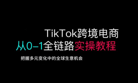 TikTok跨境电子商务从0-1全链路营销多方位实际操作实例教程，掌握多元化发展中全球买卖机遇-中创网_专注互联网创业,项目资源整合
