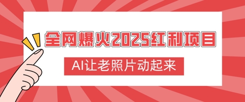 各大网站爆红2025收益新项目，AI让老照片动起来，萌新也可以快速入门-中创网_专注互联网创业,项目资源整合