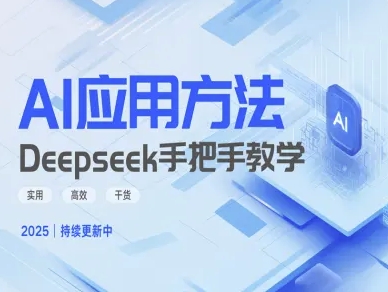 Deepseek实践应用方法—一对一教学版，好用高效率干货知识-中创网_专注互联网创业,项目资源整合