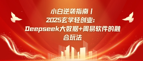 新手逆转手册，2025风水玄学轻创业：Deepseek大数据技术 易经算法结合游戏玩法-中创网_专注互联网创业,项目资源整合